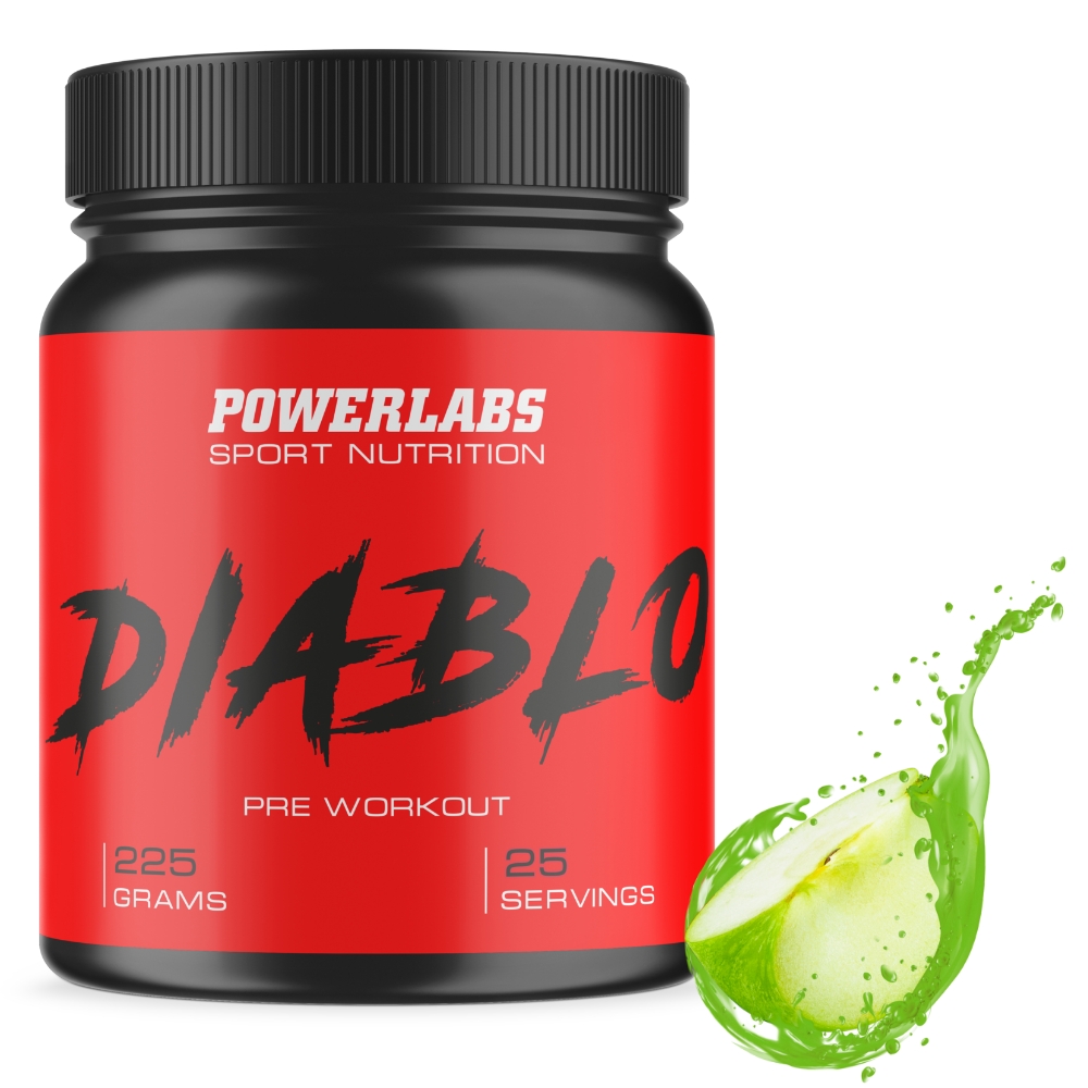 Предтренировочный комплекс Powerlabs Diablo Предтренировочный комплекс 225 g Яблоко