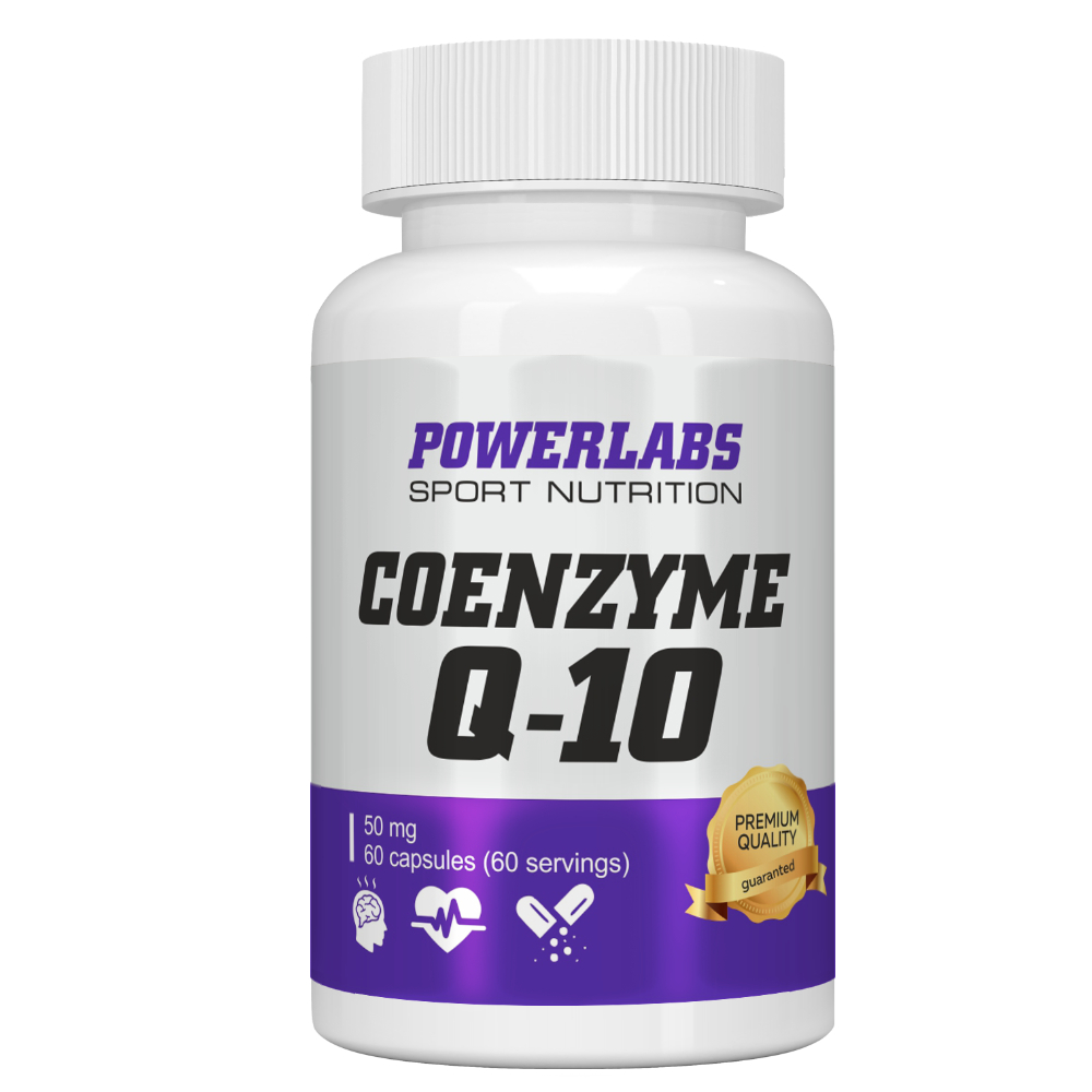Антиоксидант PowerLabs Coenzyme Q10 (Коэнзим Q10) 50 мг 60 капсул