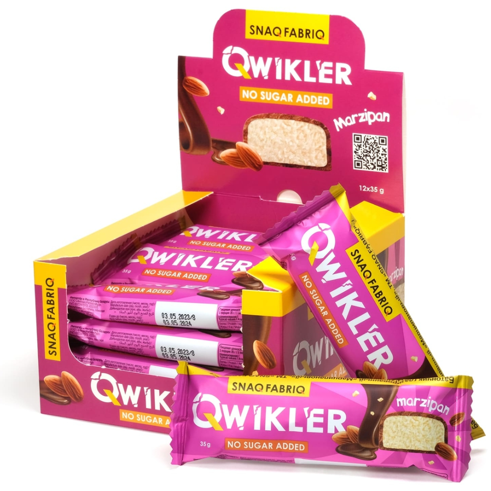 Батончик SNAQ FABRIQ 35 g Qwikler Батончик Марципановый