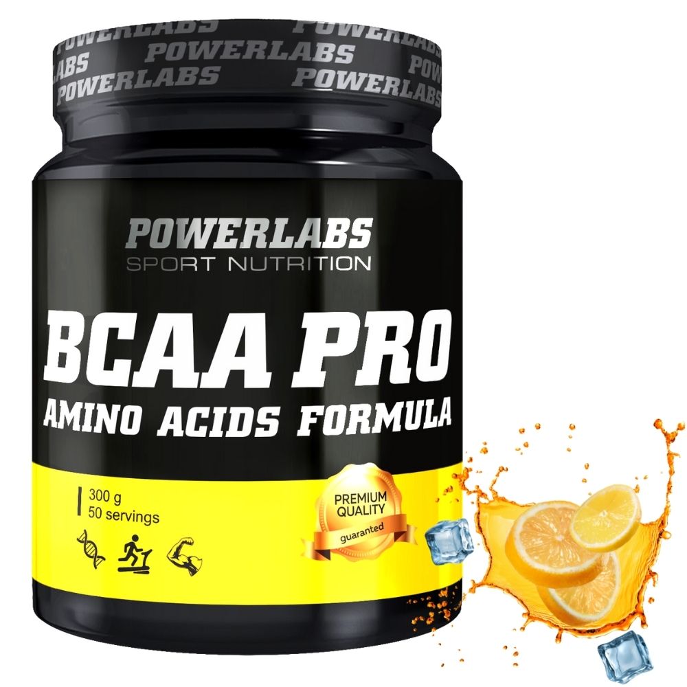 BCAA PowerLabs BCAA PRO (БЦАА) 300 g Лимон